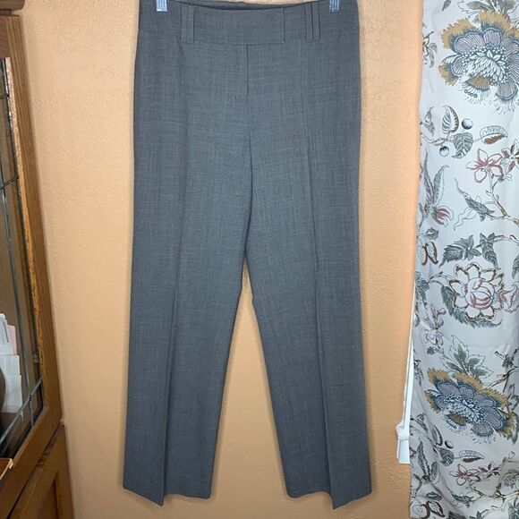 Ann Taylor LOFT Petites Gray Wool Blend Lined Dress Pants Size 2P - Picture 2 of 12